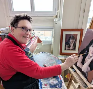 L'artiste en action